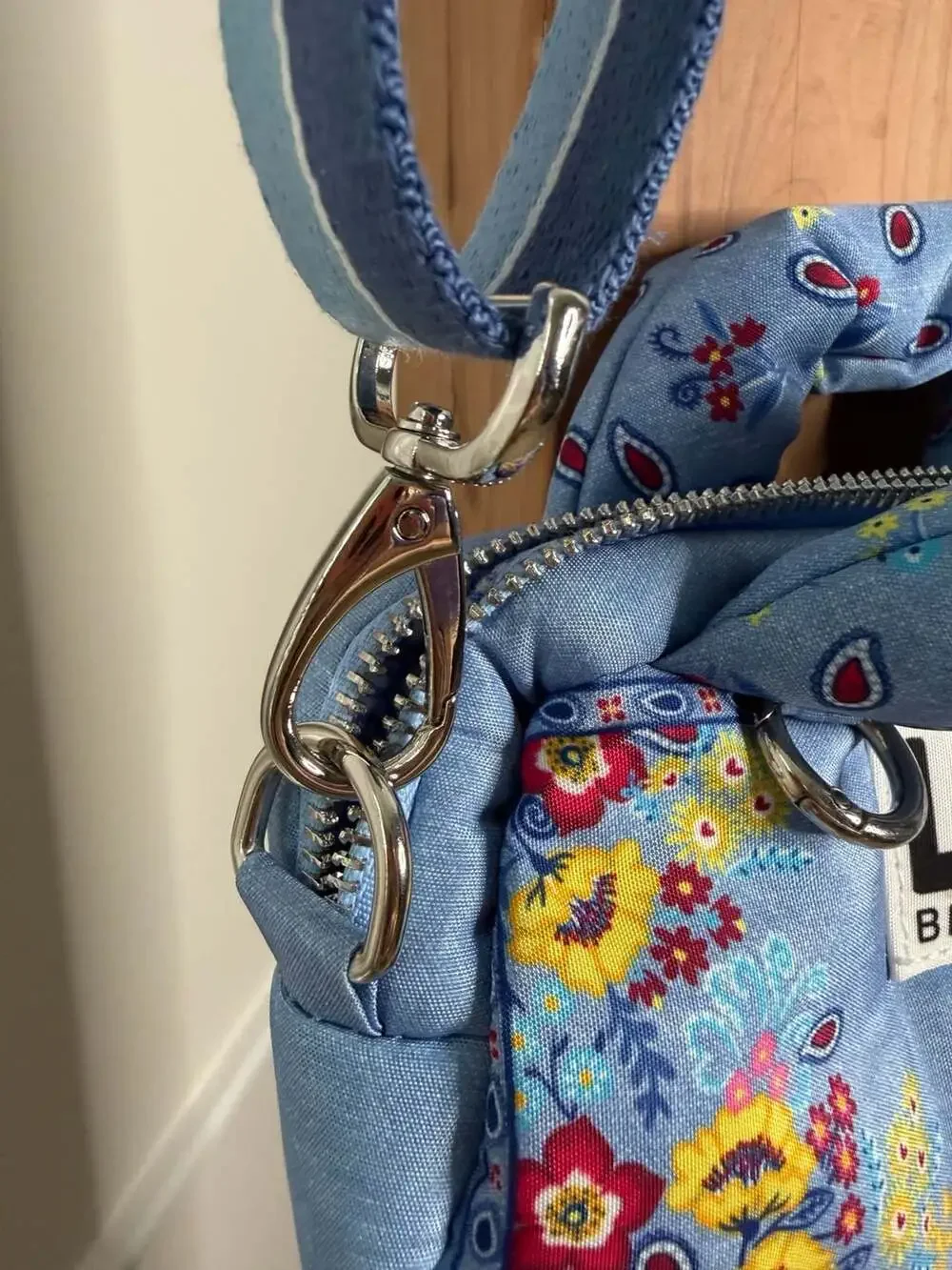 Love Brighton Floral Denim Crossbody Bag